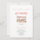 Invitation Fraîche De La Fête des mariées Florale Du Marché (Devant)
