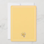 Invitation Fraîche De La Fête des mariées Florale Du Marché (Dos)