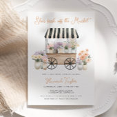 Invitation Fraîche De La Fête des mariées Florale Du Marché