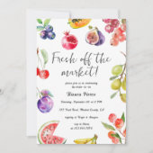 Invitation Fraîche De La Fête des mariées Fruits Du Marché (Devant)