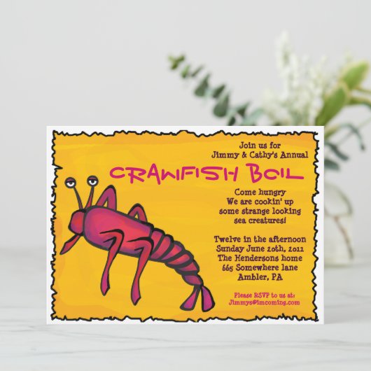 Invitation FRAÎCHE de partie d'ÉBULLITION (Debout devant)