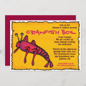 Invitation FRAÎCHE de partie d'ÉBULLITION (Devant / Derrière)