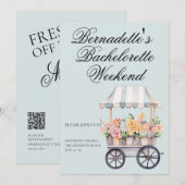 Invitation Fraîche du marché Flower Cart Party (Devant / Derrière)