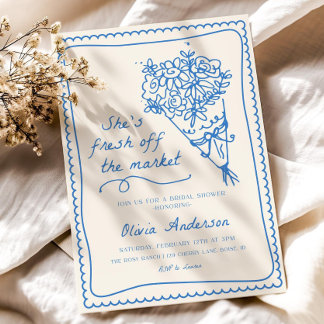 Invitation Fraîche du marché Modèle d'invitation de douche nu