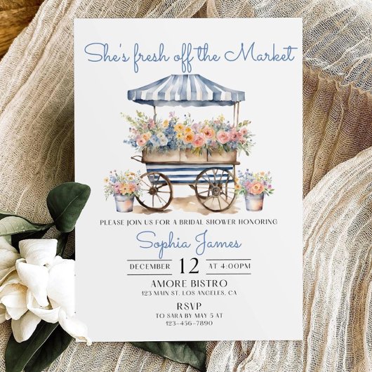 Invitation Fraîche du marché Modèle d'invitation de douche nu
