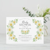 Invitation Fraîche Fête des mariées florale (Debout devant)