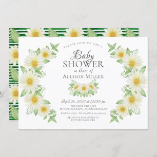 Invitation Fraîche Fête des mariées florale