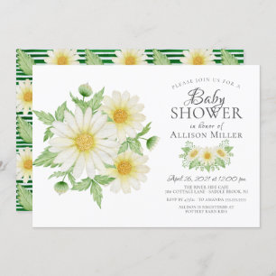 Invitation Fraîche Fête des mariées florale