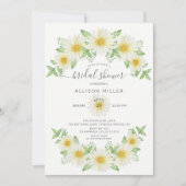 Invitation Fraîche Fête des mariées florale (Devant)