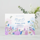 Invitation Fraîche florale fleur d'été (Debout devant)