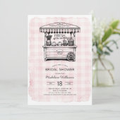 Invitation Fraîche hors du marché Boulangerie Fête des mariée (Debout devant)