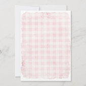 Invitation Fraîche hors du marché Boulangerie Fête des mariée (Dos)