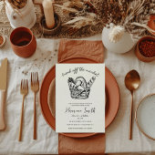 Invitation Fraîche hors du marché Fête des mariées à main