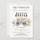 Invitation Fraîche hors du marché Fête des mariées blanche no (Devant)