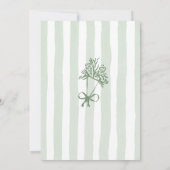 Invitation Fraîche hors du marché Fête des mariées de mesure  (Dos)