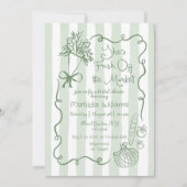 Invitation Fraîche hors du marché Fête des mariées de mesure (Devant)