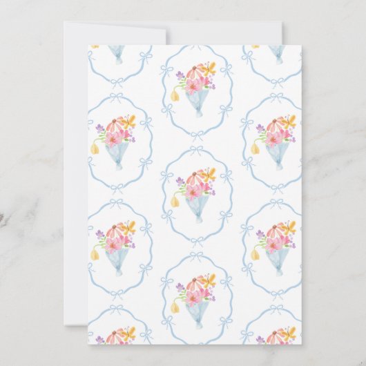 Invitation Fraîche hors du marché Fête des mariées lunaire (Dos)