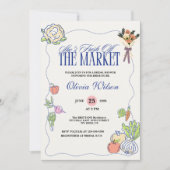 Invitation Fraîche hors Fête des mariées du marché (Devant)