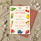 Invitation Fraîche hors Fête des mariées du marché