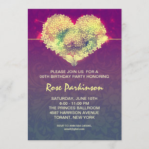 invitation fraîche moderne d'anniversaire