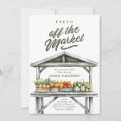 Invitation Fraîchement à la Fête des mariées du marché (Devant)