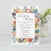 Invitation Fraîchement à la Fête des mariées du marché (Debout devant)