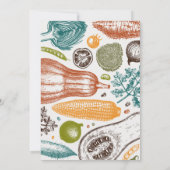 Invitation Fraîchement à la Fête des mariées du marché (Dos)