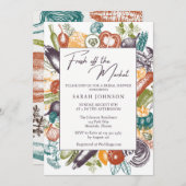 Invitation Fraîchement à la Fête des mariées du marché (Devant / Derrière)