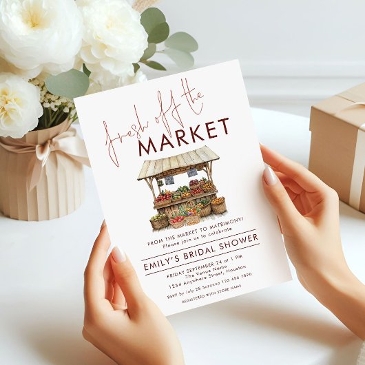 Invitation Fraîchement Branché Sur La Fête des mariées Du Mar