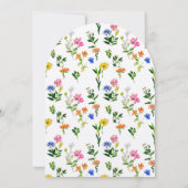 Invitation Fraîchement De La Fête des mariées De Marché Des A (Dos)