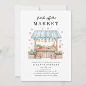 Invitation Fraîchement De La Fête des mariées De Marché Des A (Devant)