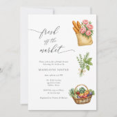 Invitation Fraîchement De La Fête des mariées De Marché Des A (Devant)