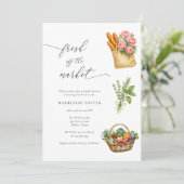 Invitation Fraîchement De La Fête des mariées De Marché Des A (Debout devant)