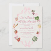 Invitation Fraîchement De La Fête des mariées De Marché Des A (Devant)