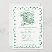 Invitation Fraîchement De La Fête des mariées De Marché Des A (Devant)