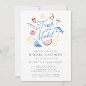 Invitation Fraîchement De La Fête des mariées De Marché Des A (Devant)