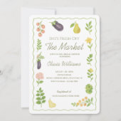 Invitation Fraîchement De La Fête des mariées De Marché Des A (Devant)