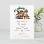 Invitation Fraîchement De La Fête des mariées De Marché Des A (Debout devant)