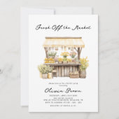 Invitation Fraîchement De La Fête des mariées De Marché Des A (Devant)