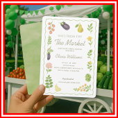 Invitation Fraîchement De La Fête des mariées De Marché Des A