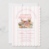 Invitation Fraîchement De La Fête des mariées De Marché Des A (Devant)