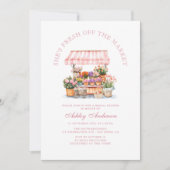 Invitation Fraîchement De La Fête des mariées De Marché Des A (Devant)