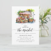 Invitation Fraîchement de la Fête des mariées des fermiers du (Debout devant)