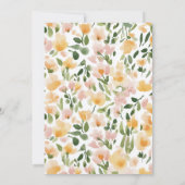 Invitation Fraîchement de la Fête des mariées du marché des a (Dos)