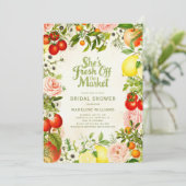 Invitation Fraîchement de la Fête des mariées du marché des a (Debout devant)