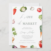 Invitation Fraîchement du marché Fête des mariées agricole mo (Devant)