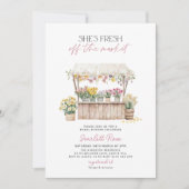 Invitation Fraîchement du marché Fête des mariées des agricul (Devant)