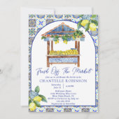 Invitation Fraîchement Du Marché Fête des mariées Italienne A (Devant)