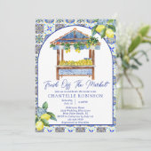 Invitation Fraîchement Du Marché Fête des mariées Italienne A (Debout devant)