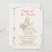 Invitation Fraîchement funky hors de la Fête des mariées du m (Devant)